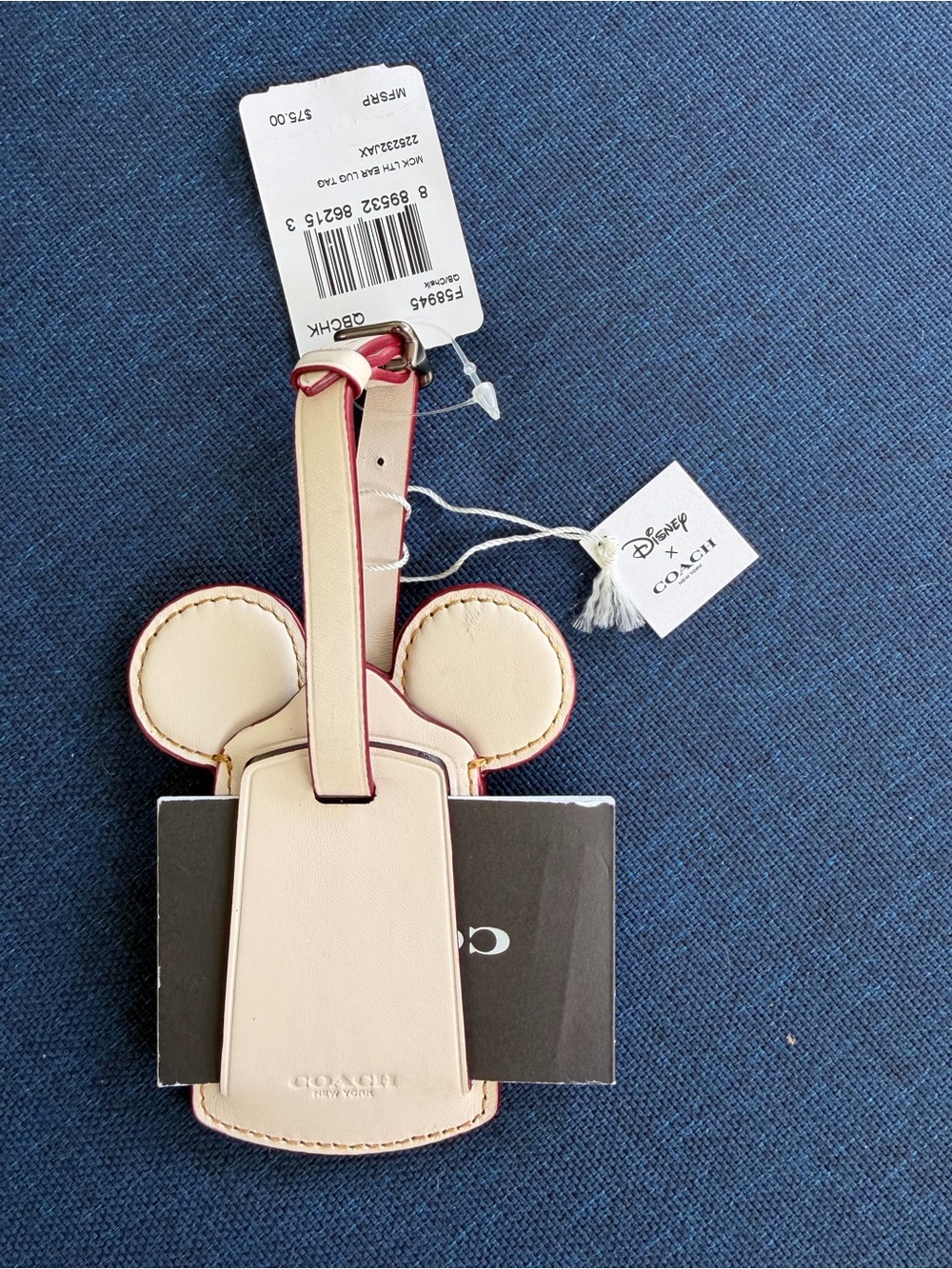 Coach x Disney Mickey Mouse Leather Luggage Tag – Rare Collector Piece ✨🏰 - Picture 4 of 8